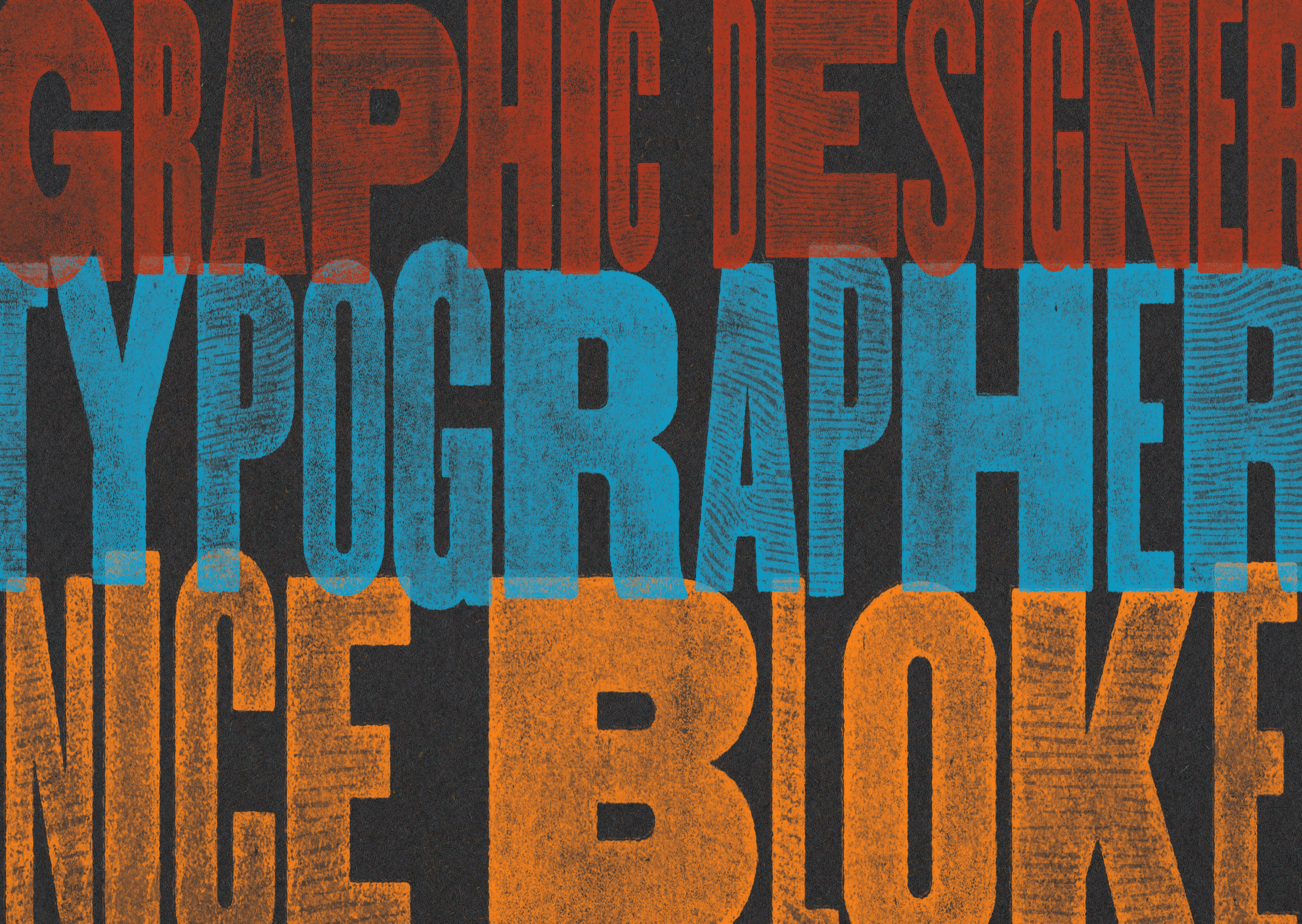 Alan Rimmer, Graphic Designer, Typographer, Nice bloke.